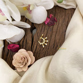 Vriksham Elegant Gold Naths/Nose pin-Pearl-White-G17533